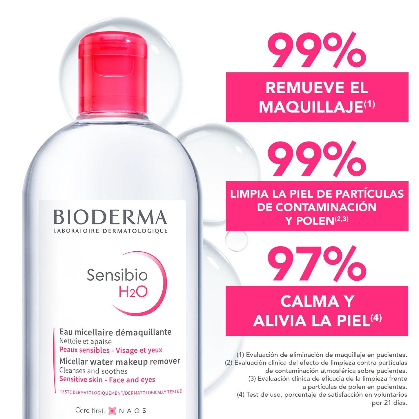 Bioderma Bioderma Sensibio H2O agua micelar desmaquillante piel sensible 500 ml – vista 2