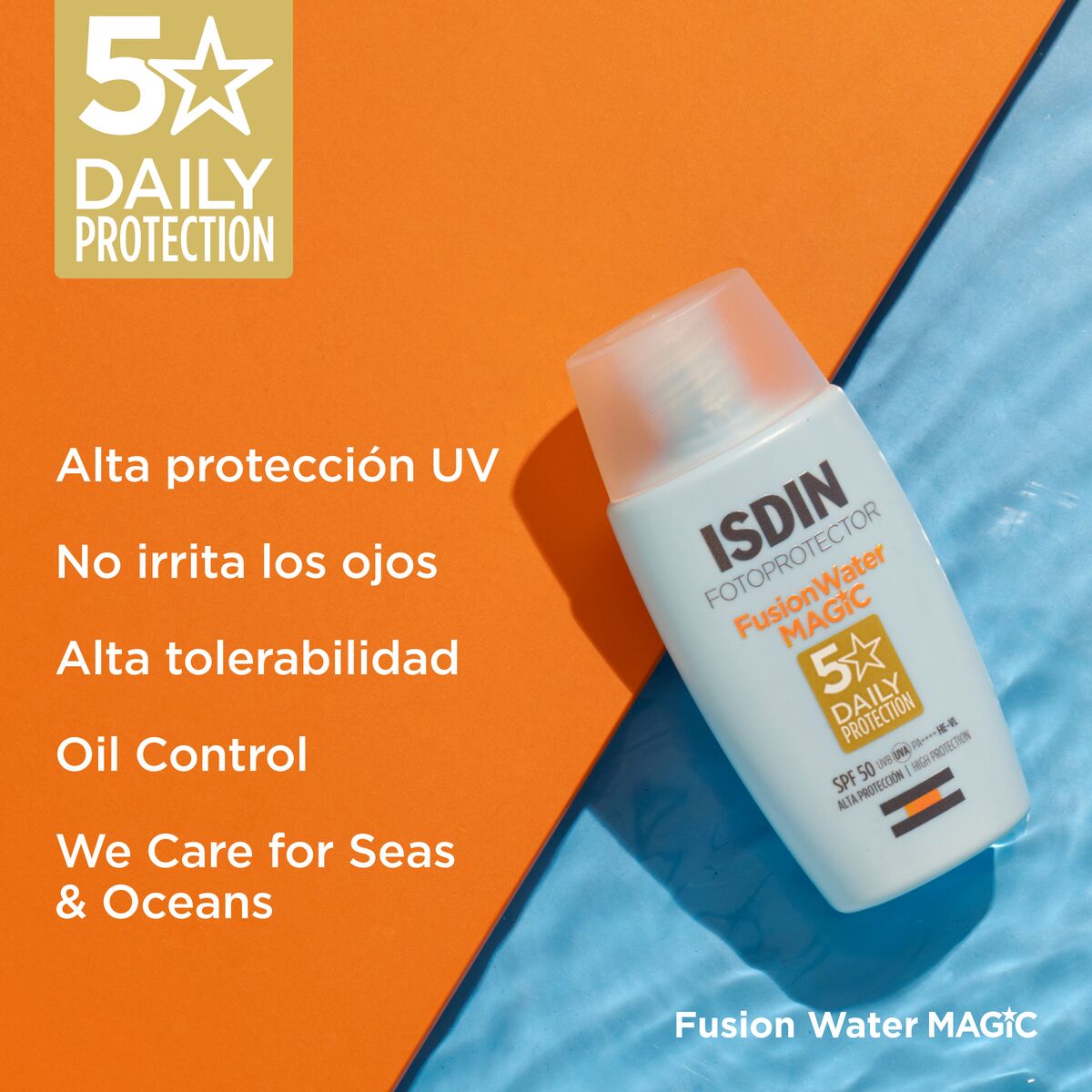 Isdin Isdin Fusion Water Magic SPF50+, fotoprotector para todo tipo de piel 50ml. – vista 3