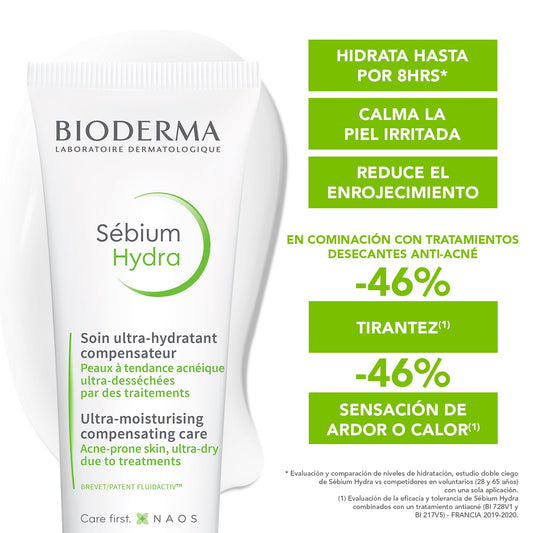 Bioderma Bioderma Sébium Hydra crema hidratante para procesos resecantes 40 ml – vista 2