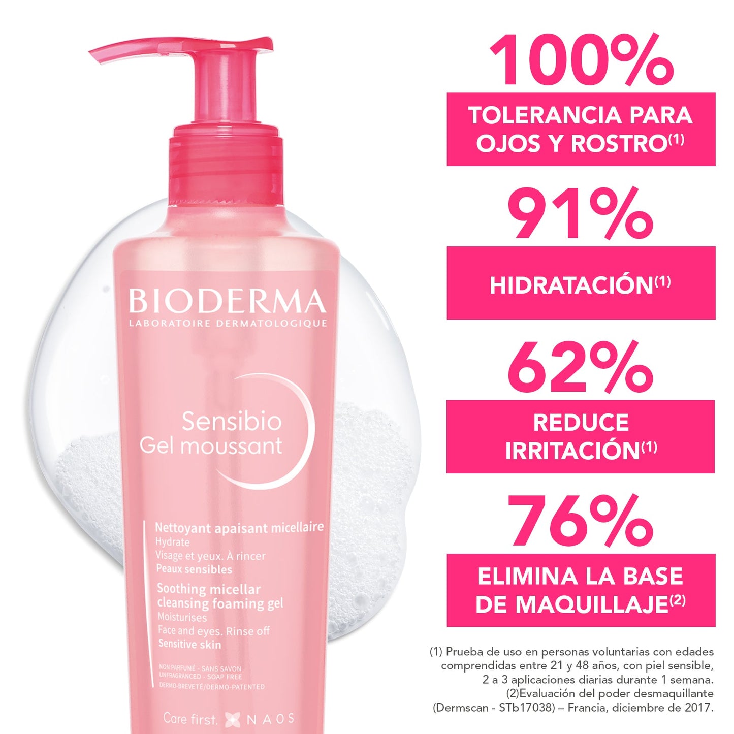 Bioderma Bioderma Sensibio Gel Moussant gel micelar limpiador 200 ml – vista 2