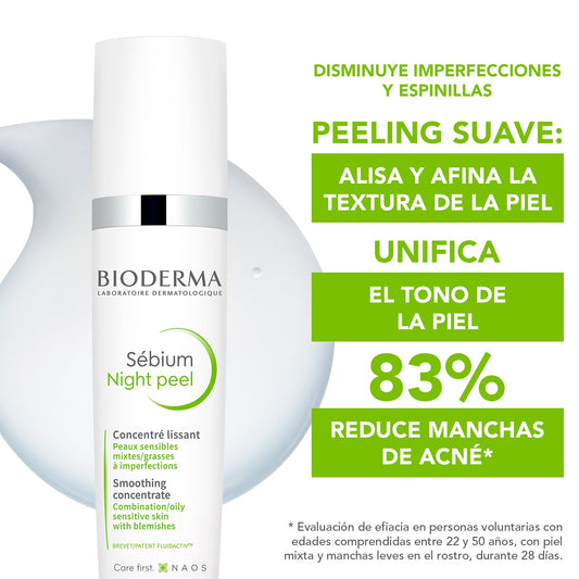 Bioderma Bioderma Sébium Night Peel Peeling nocturno suave 40 ml – vista 2