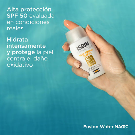 Isdin Isdin Fusion Water Magic SPF50+, fotoprotector para todo tipo de piel 50ml. – vista 2